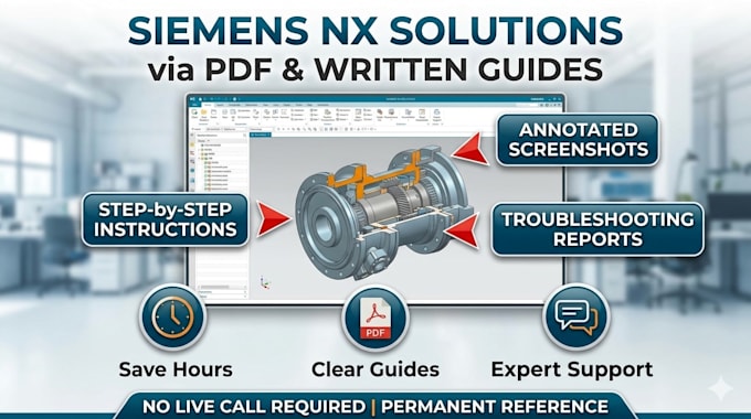 provide siemens nx technical solutions via PDF and written tutorials