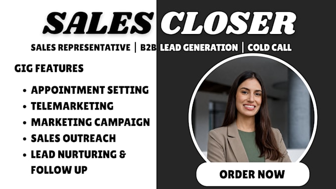 high ticket sales closer b2b sales cold calling salesperson sales leads sdr lead