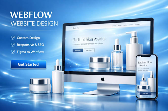 design or develop webflow website, figma to webflow, webflow expert