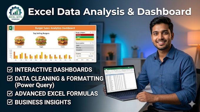 Create professional excel dashboards and do data analysis by ...
