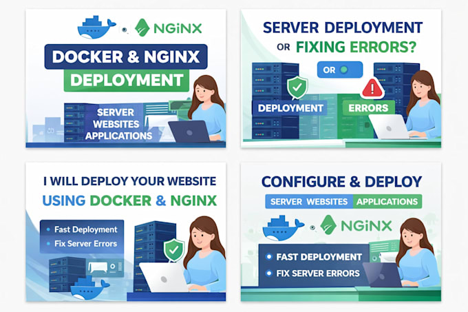 deploy your website using docker, nginx on linux server