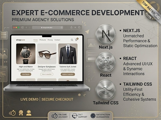 Build a fast modern website using next js and tailwind css by ...