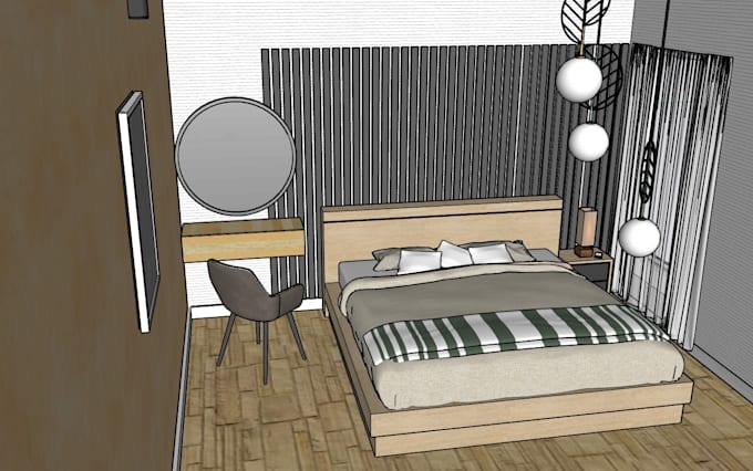 do 3d interior visualization in sketchup