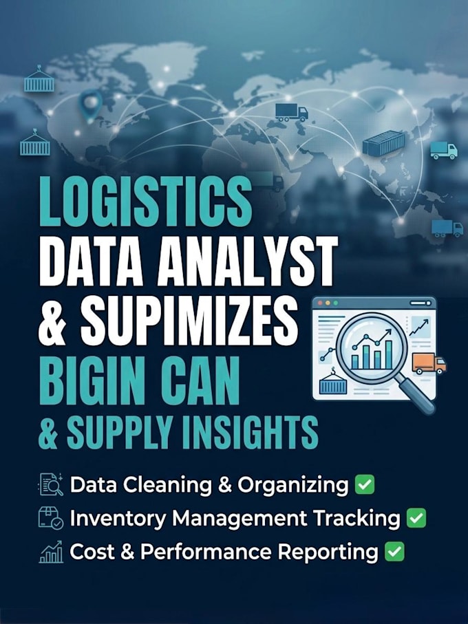 be your logistics and supply chain data analyst using excel