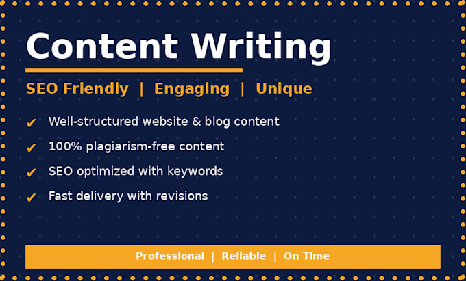 write SEO friendly content for your website or blog