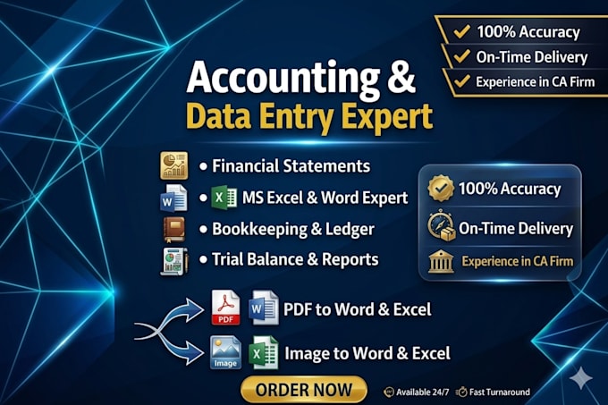 be your financial data specialist with ca firm experience