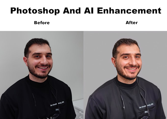 Convert normal portrait to professional studio headshot using photoshop ...