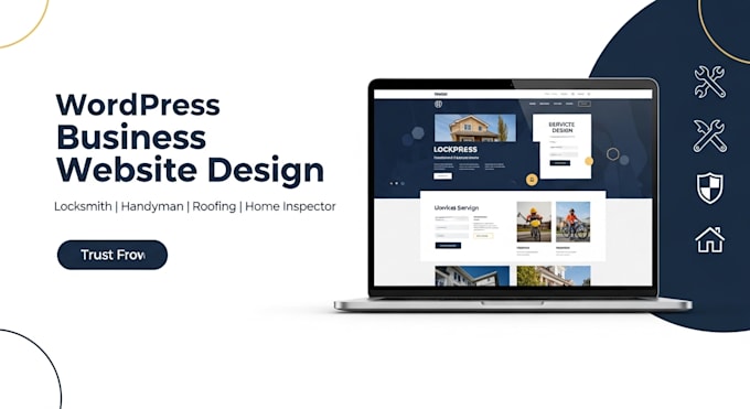design locksmith, handyman, roofing and home inspector wordpress website