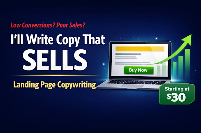 write high converting landing page copy that boosts sales and conversions