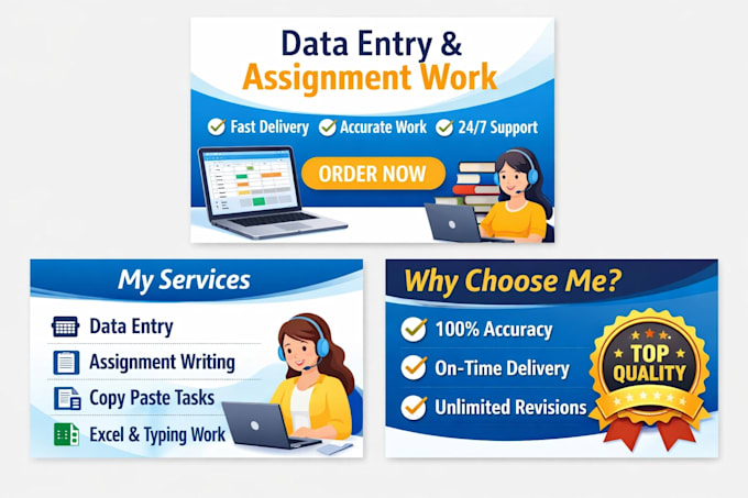 do data entry and assigments