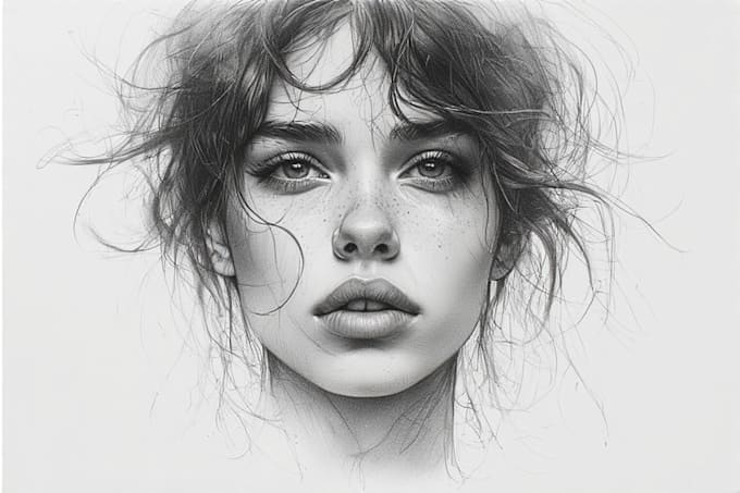 make a awesome pencil and charcoal portrait for you