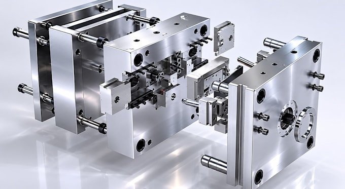 design plastic injection molds with 3d cad and dfm for manufacturing
