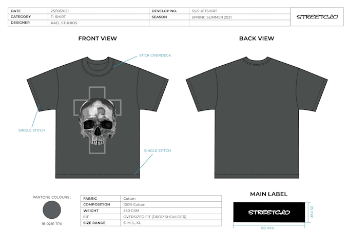 develop professional apparel and footwear tech packs for manufacturing