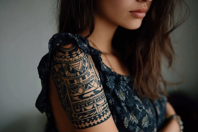 design a polynesian maori tribal tattoo