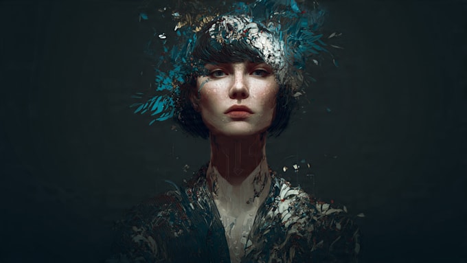 make stunning sci fi portrait art