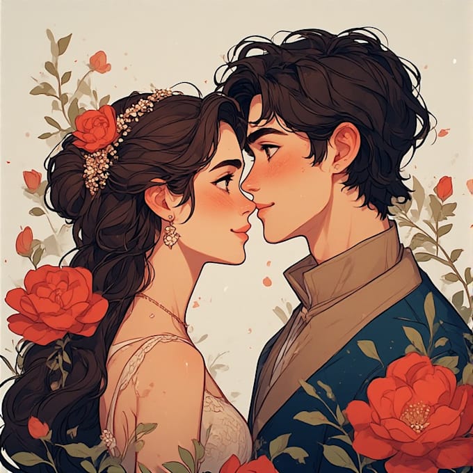 paint custom couple portrait for you