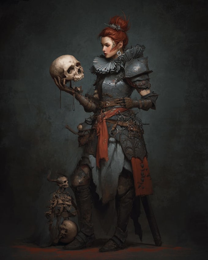 create a dark, horror, underground art illustration