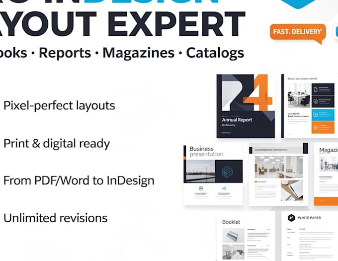 design catalog, magazine and any project with adobe indesign