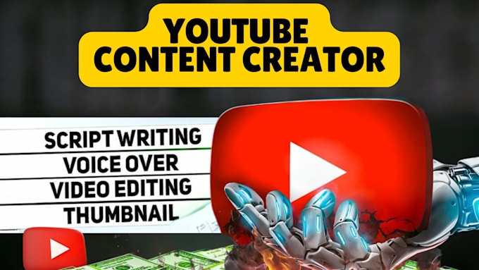 be your faceless youtube video editor and content creator