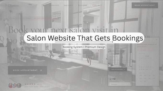 create a high converting salon website with booking system