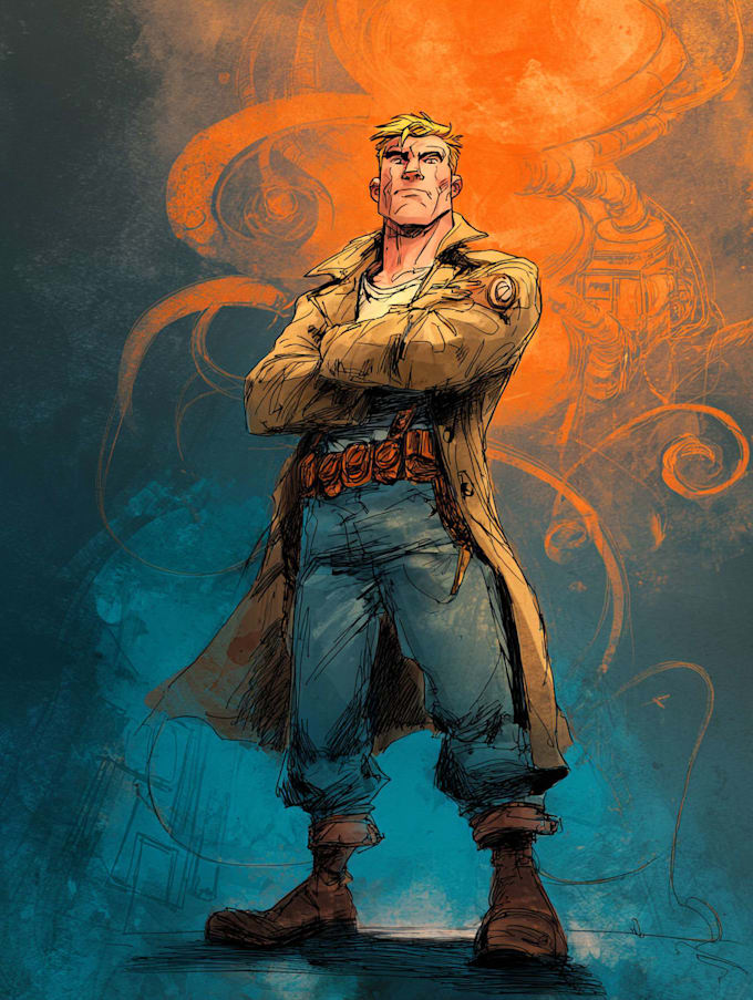 comic book illustration with comic book illustrator