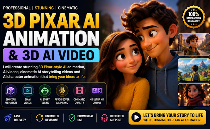 3d pixar style ai animation 3d ai storytelling 3d ai cartoon 3d pixar animation