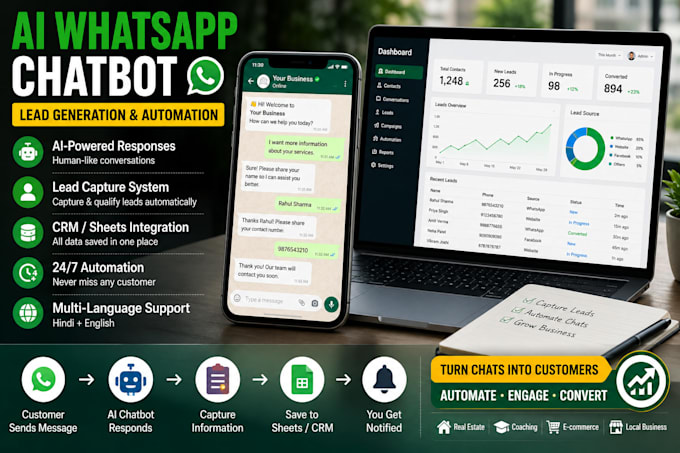 build whatsapp ai bot for lead generation automation 24x7