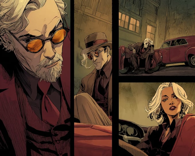 create professional comic book, manga, or graphic novel illustrations