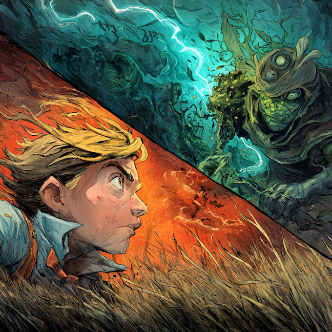 comic book illustration with comic book illustrator