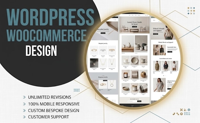 design redesign wordpress website, woocommerce
