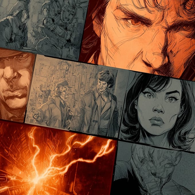 comic book illustration with comic book illustrator