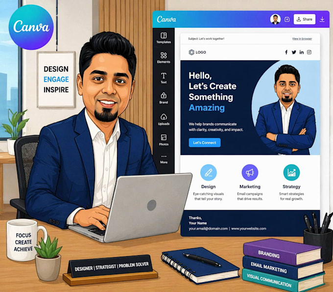 do email design in canva