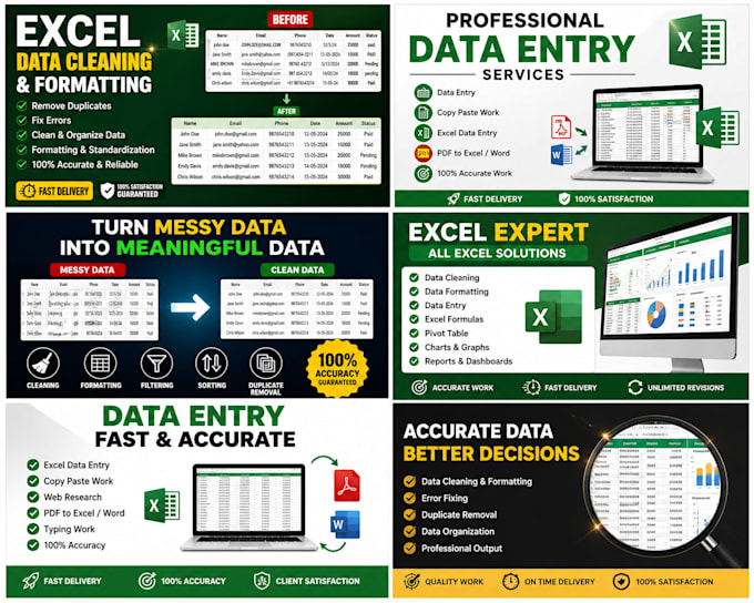 excel data entry,data cleaning,data formatting