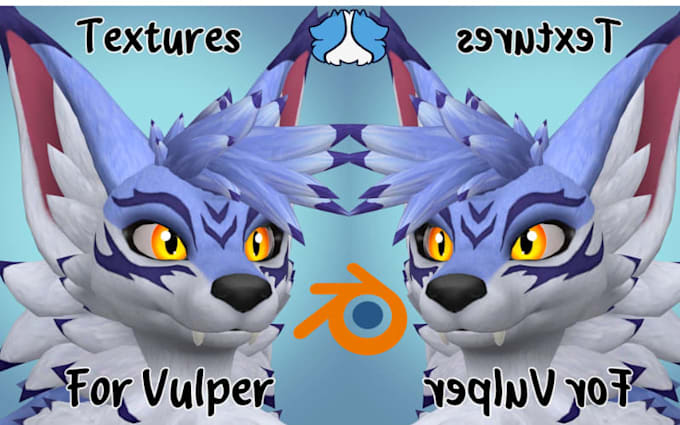 Create custom vrchat furry avatar fursona with facial rig pc quest vrm ...