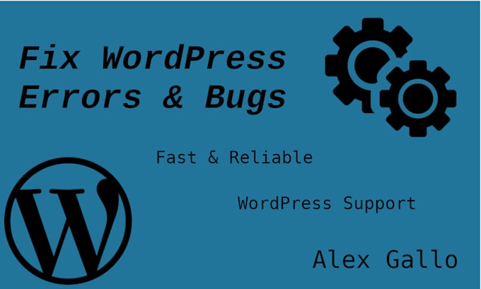 fix wordpress errors, bugs and issues