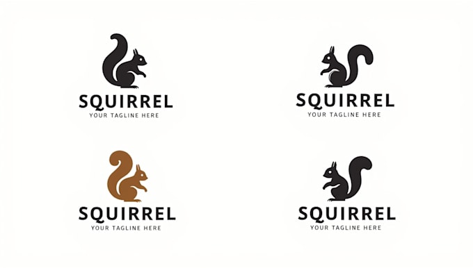 design outstanding squirrel logo with express delivery