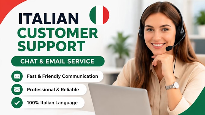 provide customer support in italian language