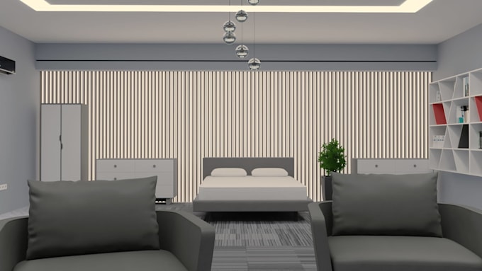 professional 3d architectural modeling and corona rendering