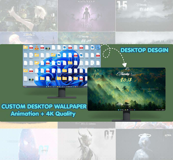 design unique animated desktop wallpapers and widgets