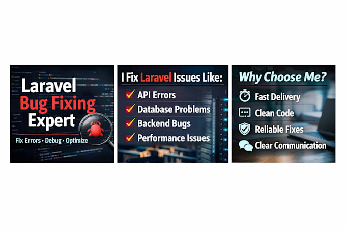 fix laravel bugs, debug PHP issues and backend problems fast