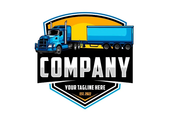 make exclusive and marvelous trucking dispatching logo design