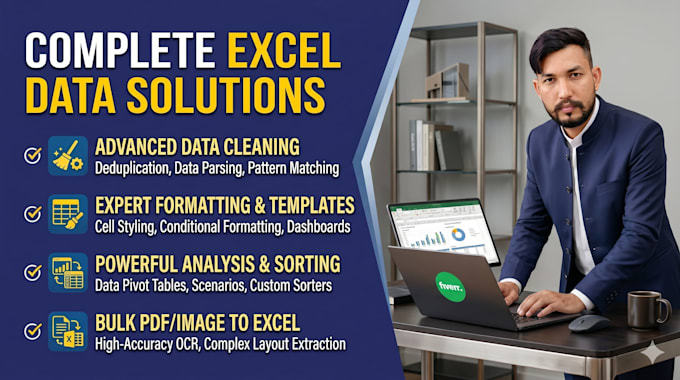 convert pdf to excel, clean, format, merge, split excel data