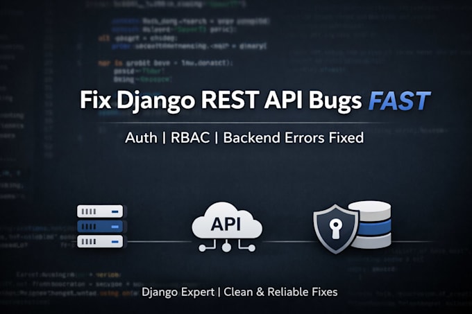 fix django rest API bugs, auth issues, and backend errors