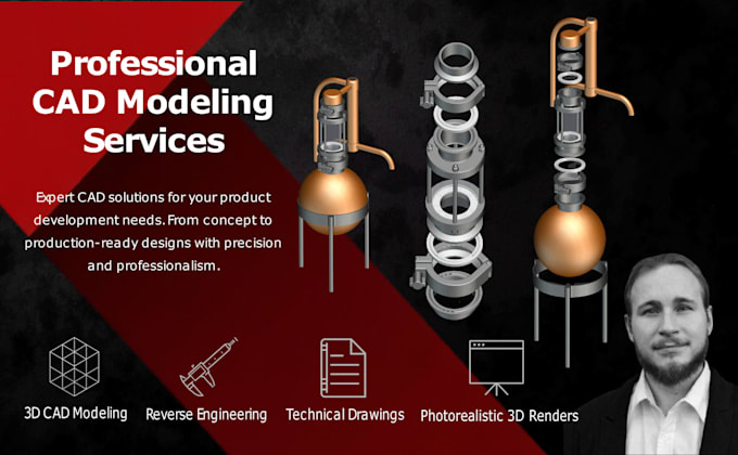 create 3d cad models and photorealistic 3d renders