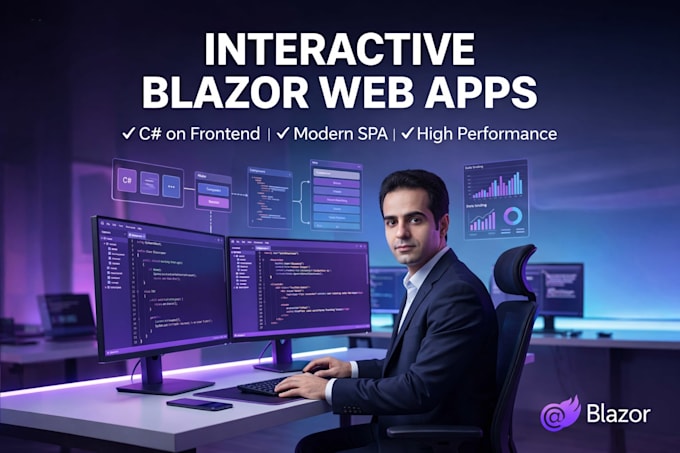 create modern interactive web apps using blazor