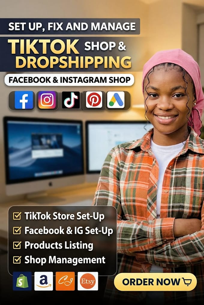 Set up tik tok shop, shopify tiktok shop dropshipping, promote tiktok ...