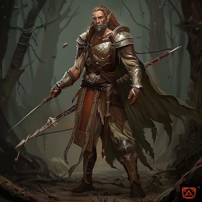 draw fantasy and dungeons and dragons charater