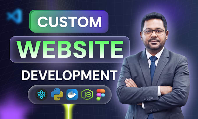 build website design, custom website development as full stack web developer