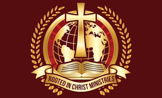 create a unique bishop crest, church seal logo