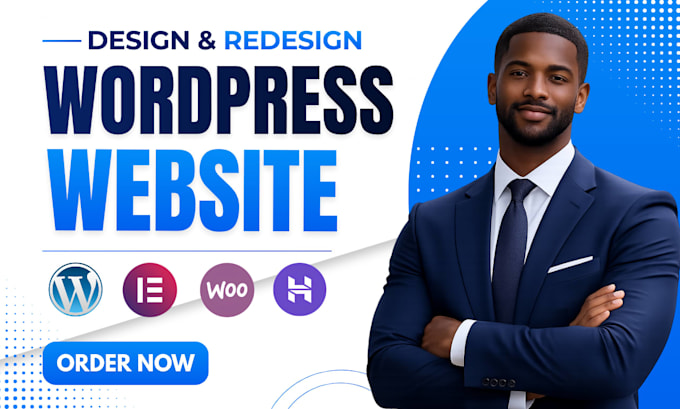 design or redesign a responsive wordpress website with elementor pro